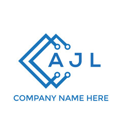 AJL letter logo design on White background. AJL creative initials letter logo concept. AJL letter design.
