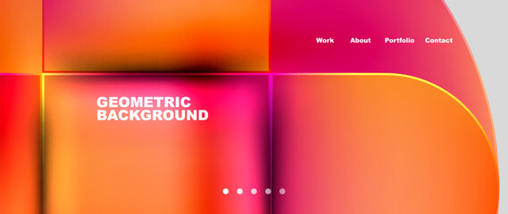 Geometric abstract glassmorphism with circles and squares. Vector Illustration For Wallpaper, Banner, Background, Card, Book Illustration, landing page