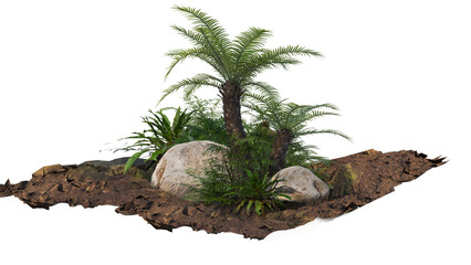 Trees separate the background, decor, decoration