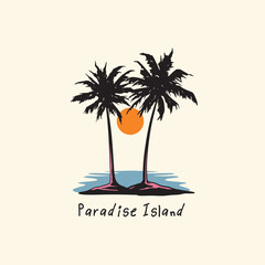 summer palm, paradise island