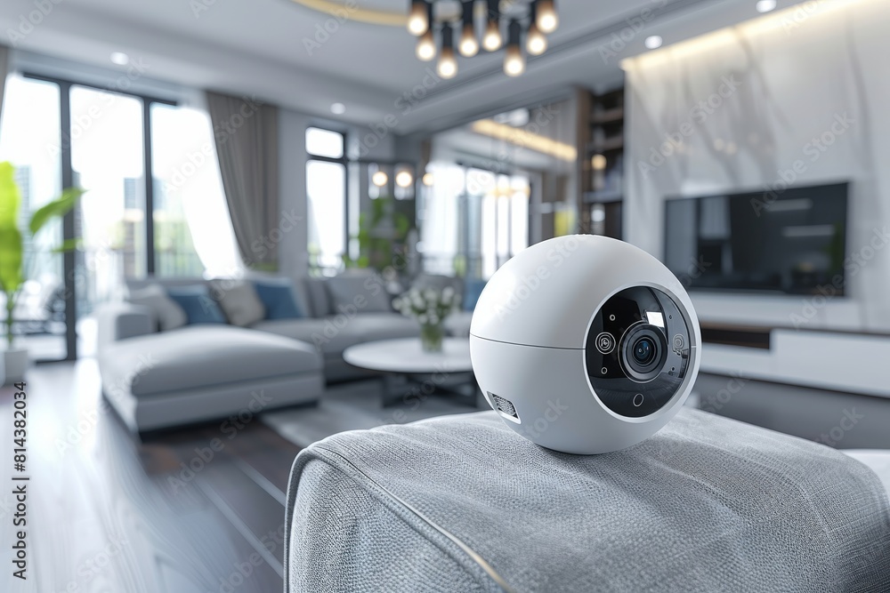 Poster an alarm system with dual cameras provides digital security through remote monitoring and loud signa