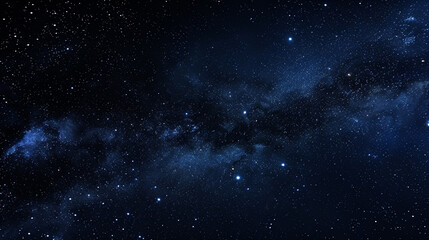 Fototapeta premium Starry night, deep navy merging into cosmic black