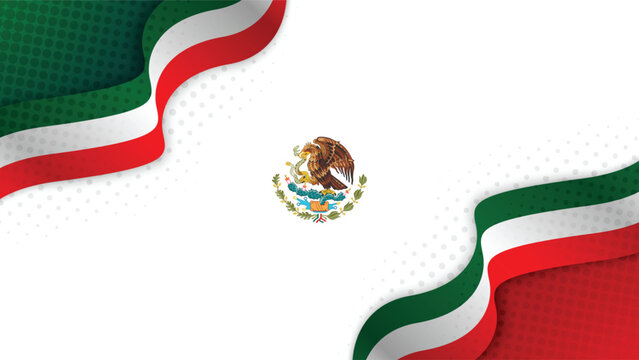 Mexico flag color background concept for National holiday, Independence Day and other events