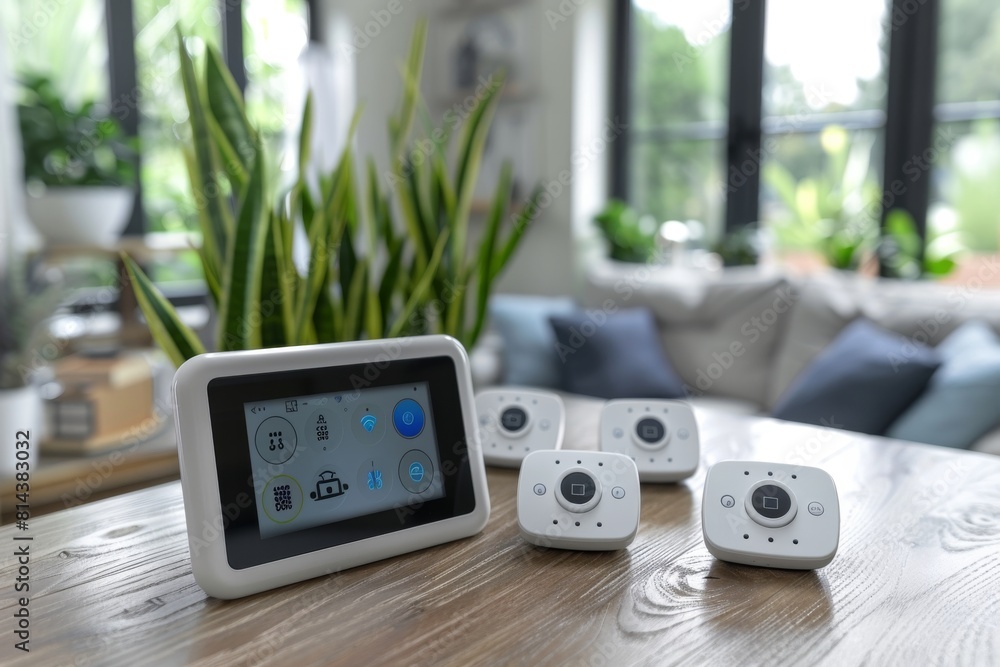 Aufkleber a digital alarm system with loud signaling and dual cameras enhances remote monitoring for private s
