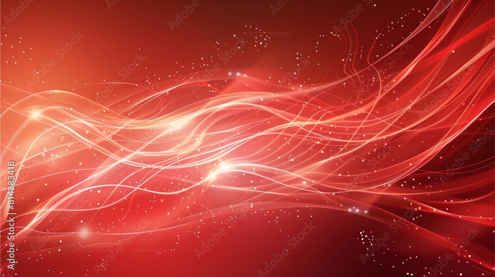 Aufkleber dynamic red light trails create an abstract, flowing composition with a vibrant energy.