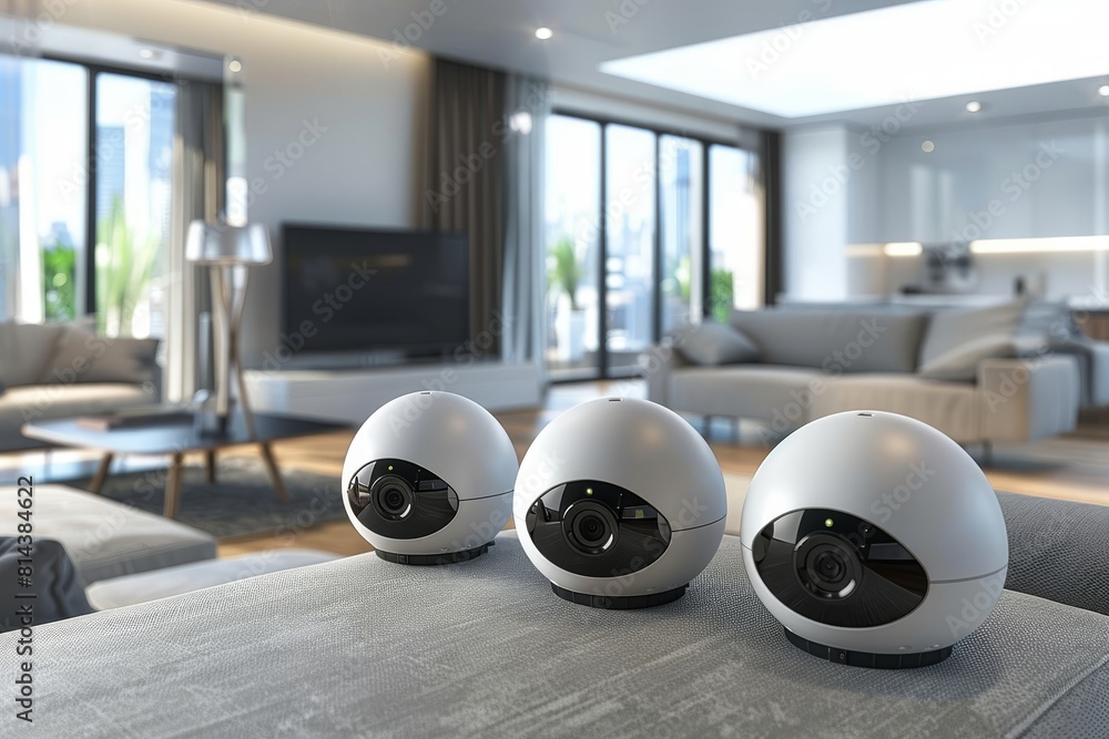 Poster a digital alarm system with remote monitoring uses dual cameras and loud crime signaling for enhance