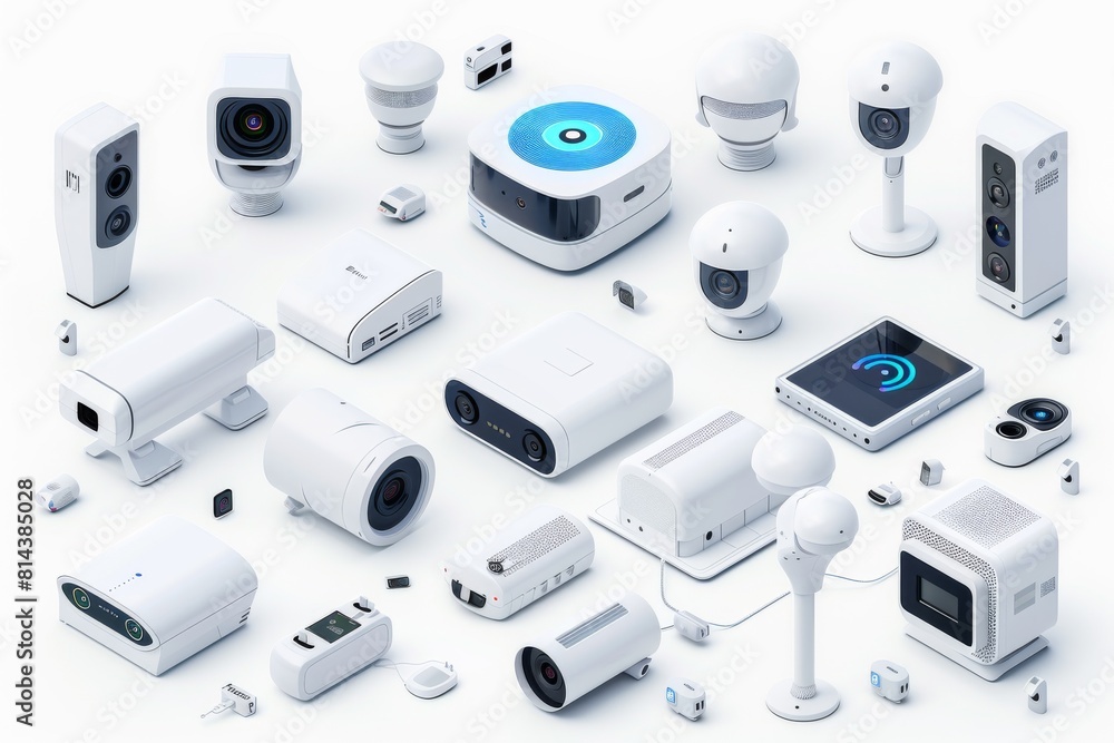 Poster remote monitoring through a digital alarm system with dual cameras provides loud signaling and prote