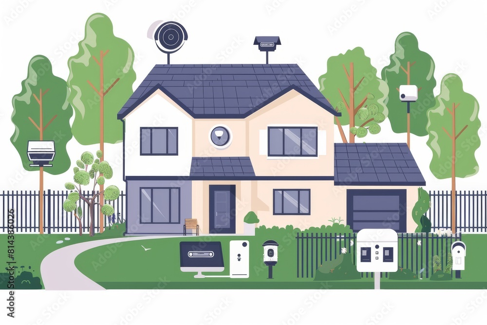 Poster loud crime signaling in a digital security system with dual cameras enhances remote monitoring for p
