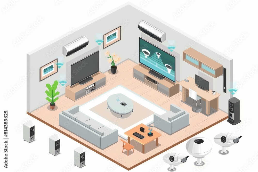 Aufkleber advanced alarms integrated with smart technology visually deter and confirm protection in connected 