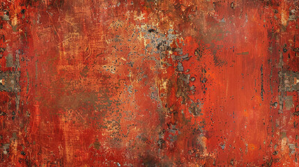 Urban grunge texture in rust red, suitable for bold and impactful art pieces.