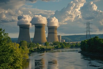 Three Mile Island Nuclear Power Plant in Harrisburg, Pennsylvania: Electricity Generation Facility
