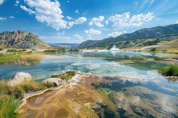 Thermopolis Hot Springs State Park: Exploring Wyoming's Geysers, Hot Springs and Mountain Landscapes