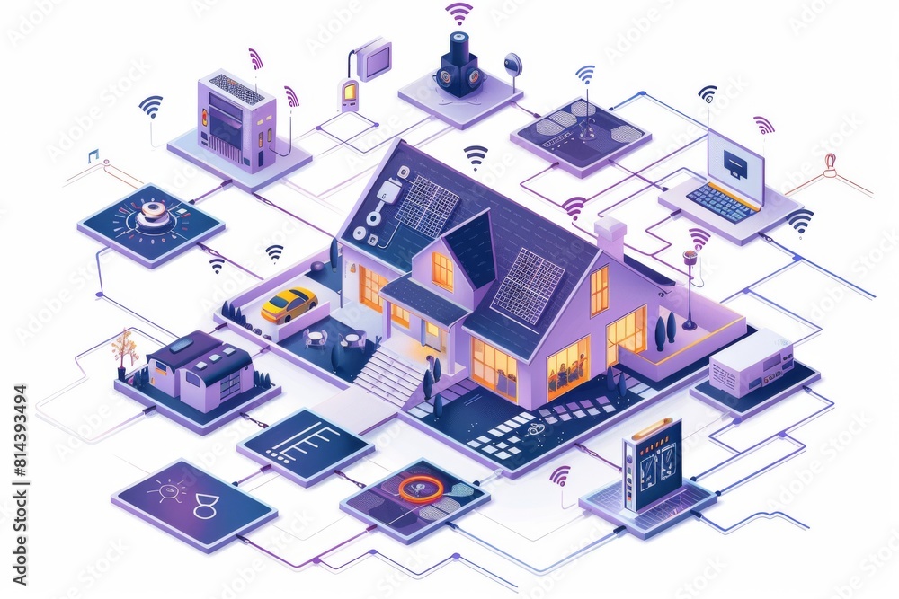 Poster advanced technology enhances visual confirmation of security and deters threats with smart alarms in