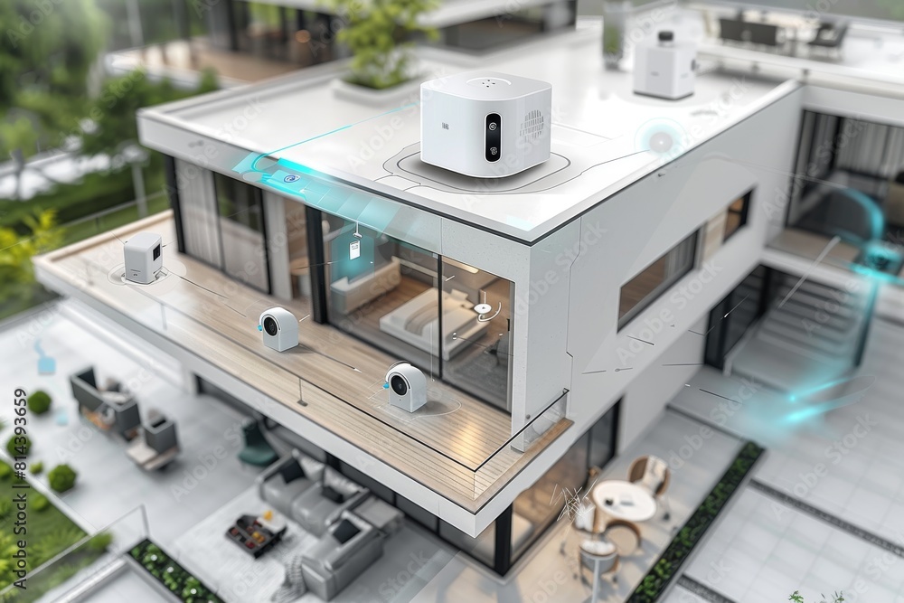 Aufkleber confirm perimeter security visually with advanced technology and smart alarms in a connected surveil