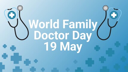 World Family Doctor Day web banner design illustration 