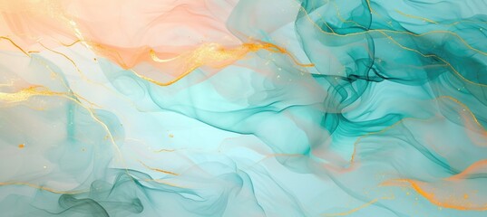 Fototapeta premium Soft Watercolor Background With Pastel Hues