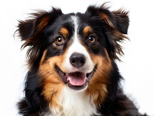 Friendly Canine Companion in Bright White Setting