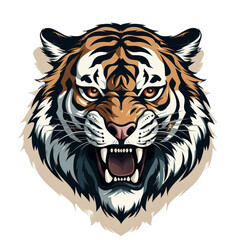  Tiger vector illustration for logo or design