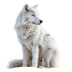 Obraz premium Arctic Wolf Studio Shot Isolated on transparent background PNG