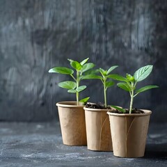 Biodegradable Gardening Products for Environmental Conservation with Copy Space