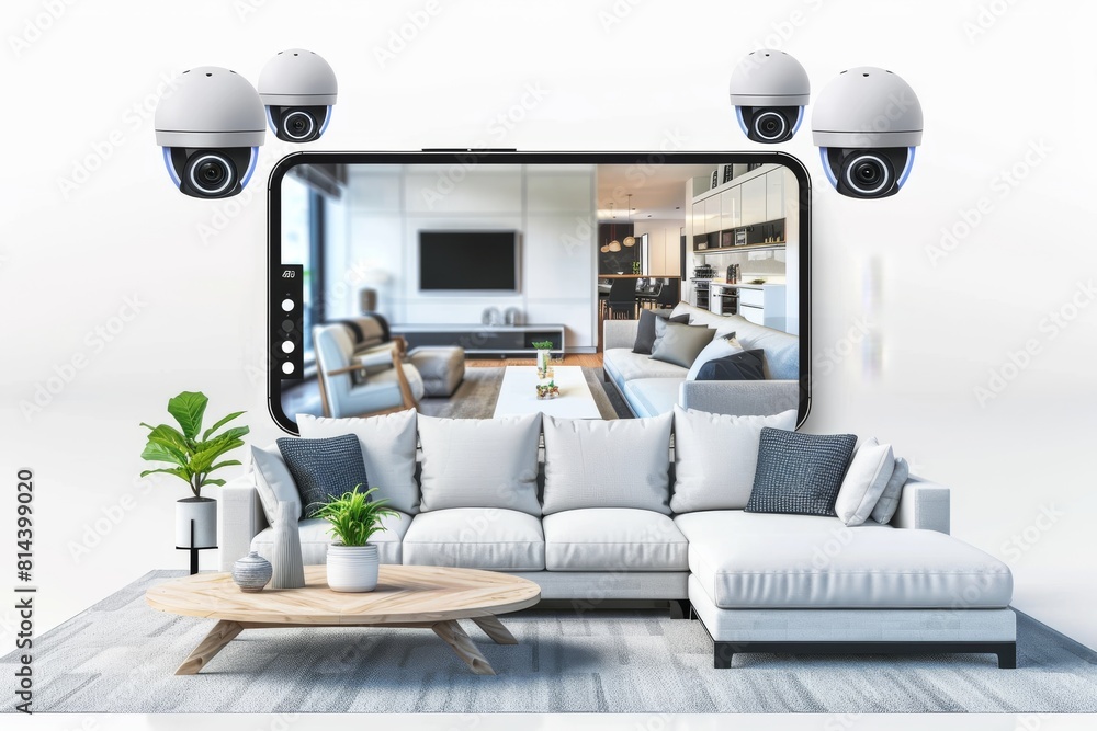 Poster reliable home surveillance systems integrate cctv and smart cameras with advanced lighting and wirel
