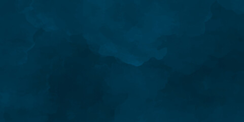 Abstract black and dark blue background with spotlight border and watercolor painted old grunge or smoke texture. black wall, stone texture for the background. beautiful dark blue watercolor grunge.