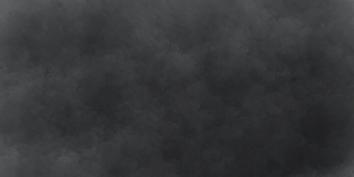 Abstract black and grey background with spotlight border and watercolor painted old grunge or smoke texture. black wall, stone texture for the background. beautiful grey watercolor grunge.