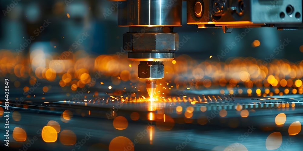 Poster industry technologies and manufacturing concept with copy space for text or graphics description thi