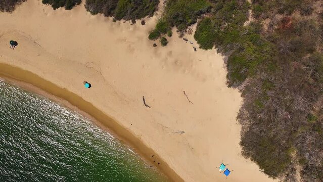 Birdseye view of Bahia del Organo in Huatulco National Park