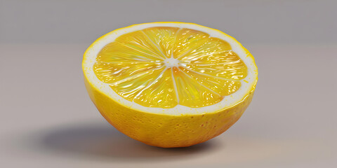 Lemon half isolate on white Cut lemons side view on white Set of lemon slices, 