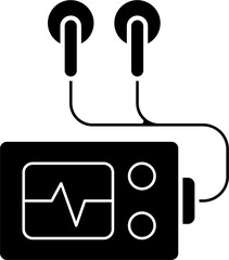 Electrocardiogram icon vector