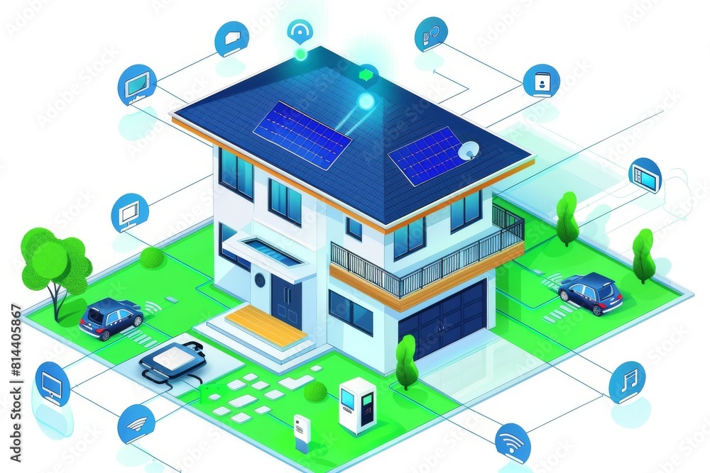 Aufkleber manage security systems with network safeguard and powerful wi-fi; oversee alarms, camera coverage, 