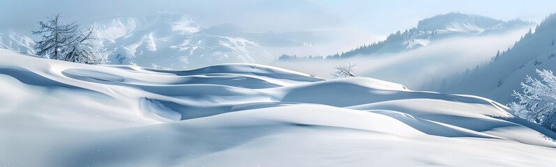 snowy mountains background