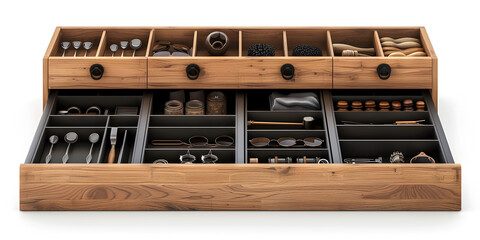 a Minimalist Desk Drawer Organizer for Keeping Small Items in Order, 
