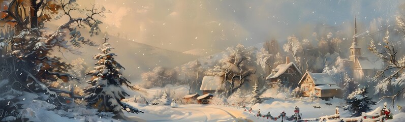 snowy mountains background