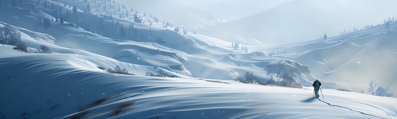 Fototapeta premium snowy mountains background