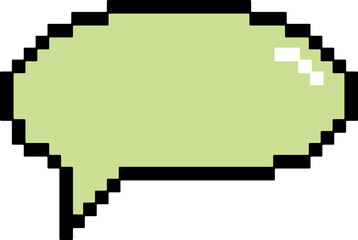 Pixel speech bubble. video game text box
