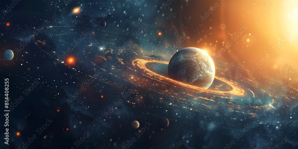 Poster navigating through the captivating cosmic expanse a thrilling journey of spacecraft in the solar sys