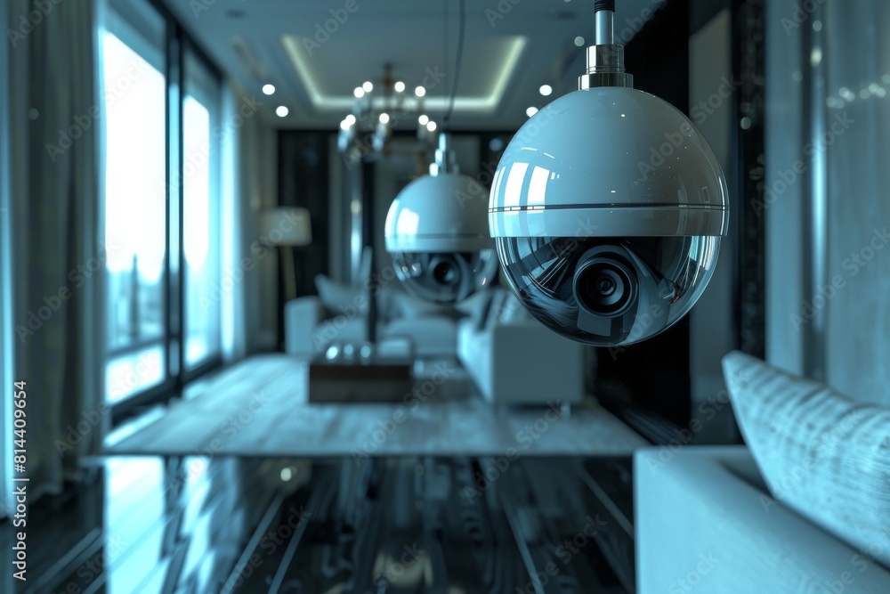 Aufkleber ctv biometric acoustic sensors image revising smart home security pressure detection quality optimiz