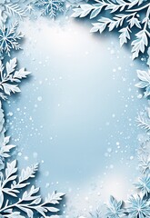 a wintery letter paper