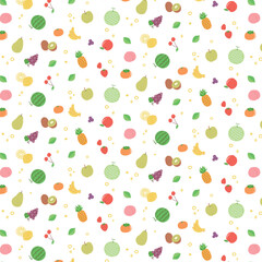 カラフルなフルーツのパターン
