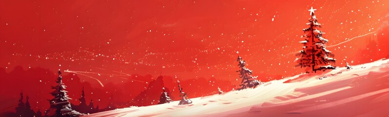 Red background for Christmas