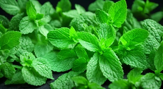 Macro move, Fresh Mint Leaf Videos