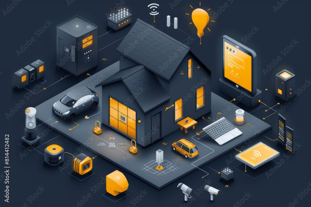 Poster camera digital alarm networks optical bandwidth alarm connectivity connected home device receiver.
