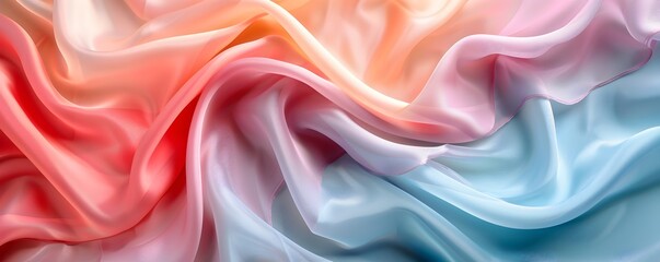 Smooth Pastel Silk Drapes for Elegant Product Presentation Backdrop