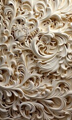 Beautiful decorative plaster with an abstract pattern 
