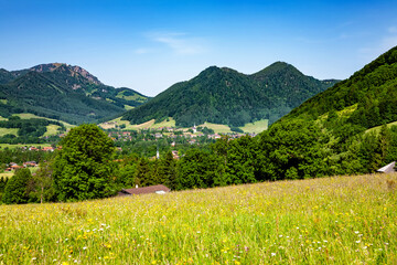 Fototapeta premium Mountain landscape, Bavaria, Germany, Europe.