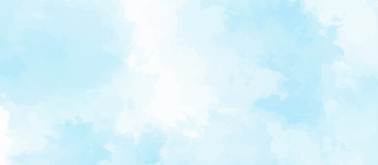 Blue sky with cloud .Beautiful blue sky with white clouds .bright cloud cover in the sun calm clear winter air background .gradient light white background.	