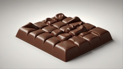 Fototapeta premium Chocolate candies on white background