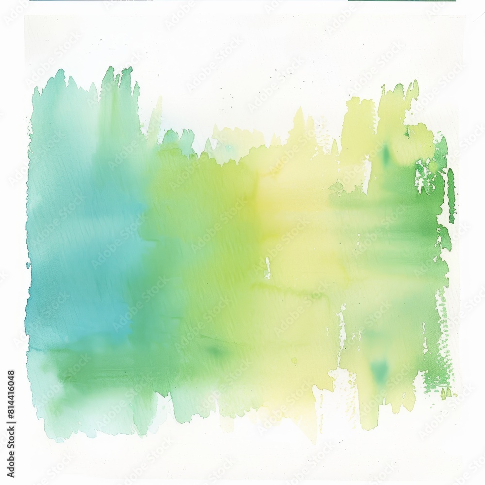 Poster watercolor border design on white background for creative projects generative ai